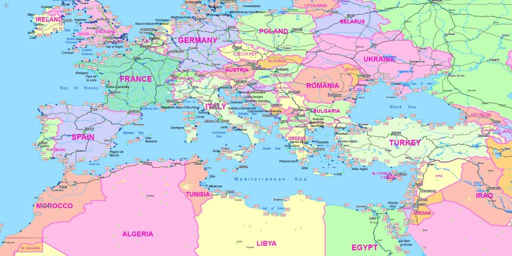 Dünya liman numaralı haritası